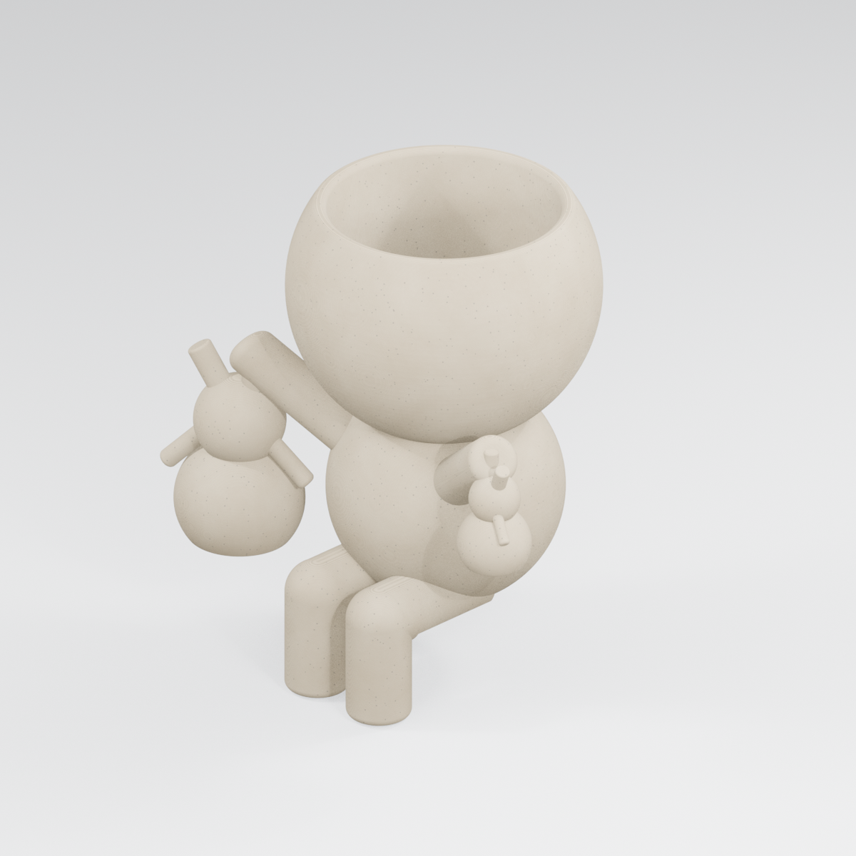 Grandma Moss keepsakes planter in Ivory White