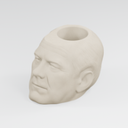Gerald Ford Head Planter in Ivory White