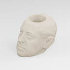 Woodrow Wilson Head Planter in Ivory White