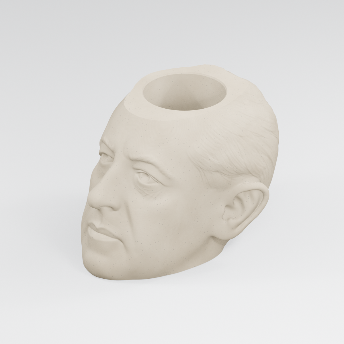 Woodrow Wilson Head Planter in Ivory White