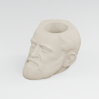 Ulysses S. Grant Head Planter in Ivory White
