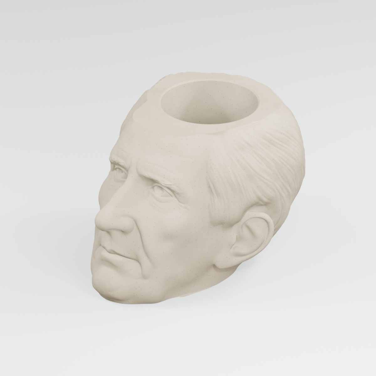 William Henry Harrison Head Planter in Ivory White