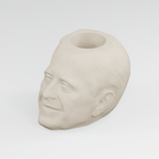 George H. W. Bush Head Planter in Ivory White