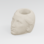 James Monroe Head Planter in Ivory White