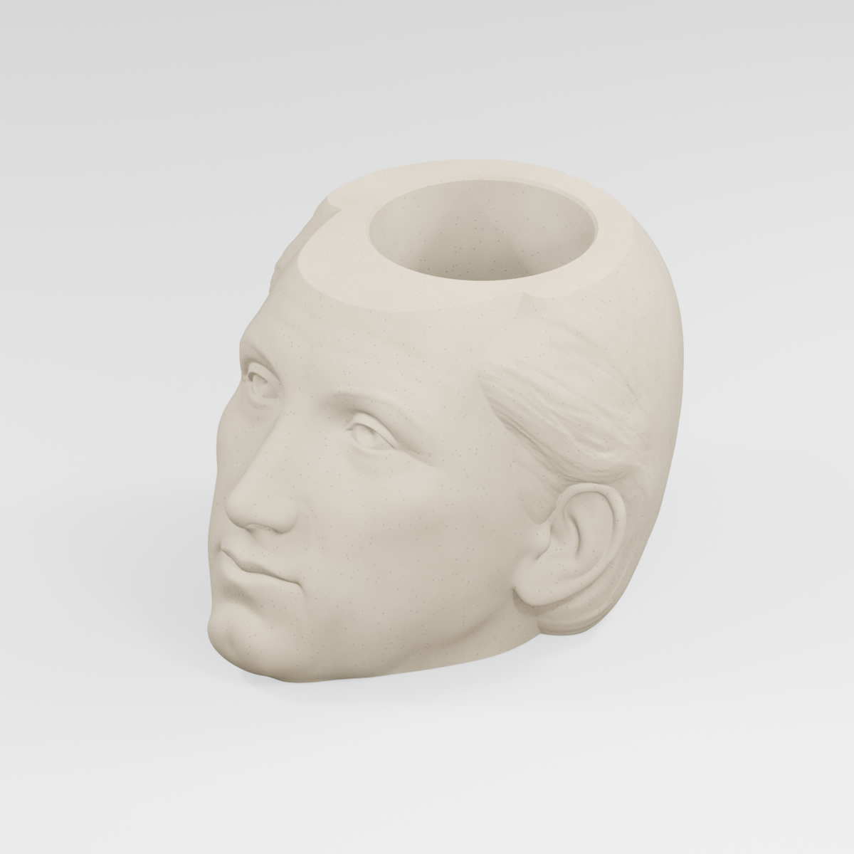 James Monroe Head Planter in Ivory White