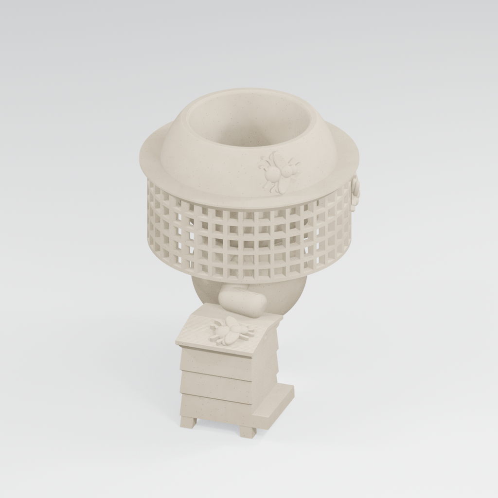 Beekeeper Planter Ivory White