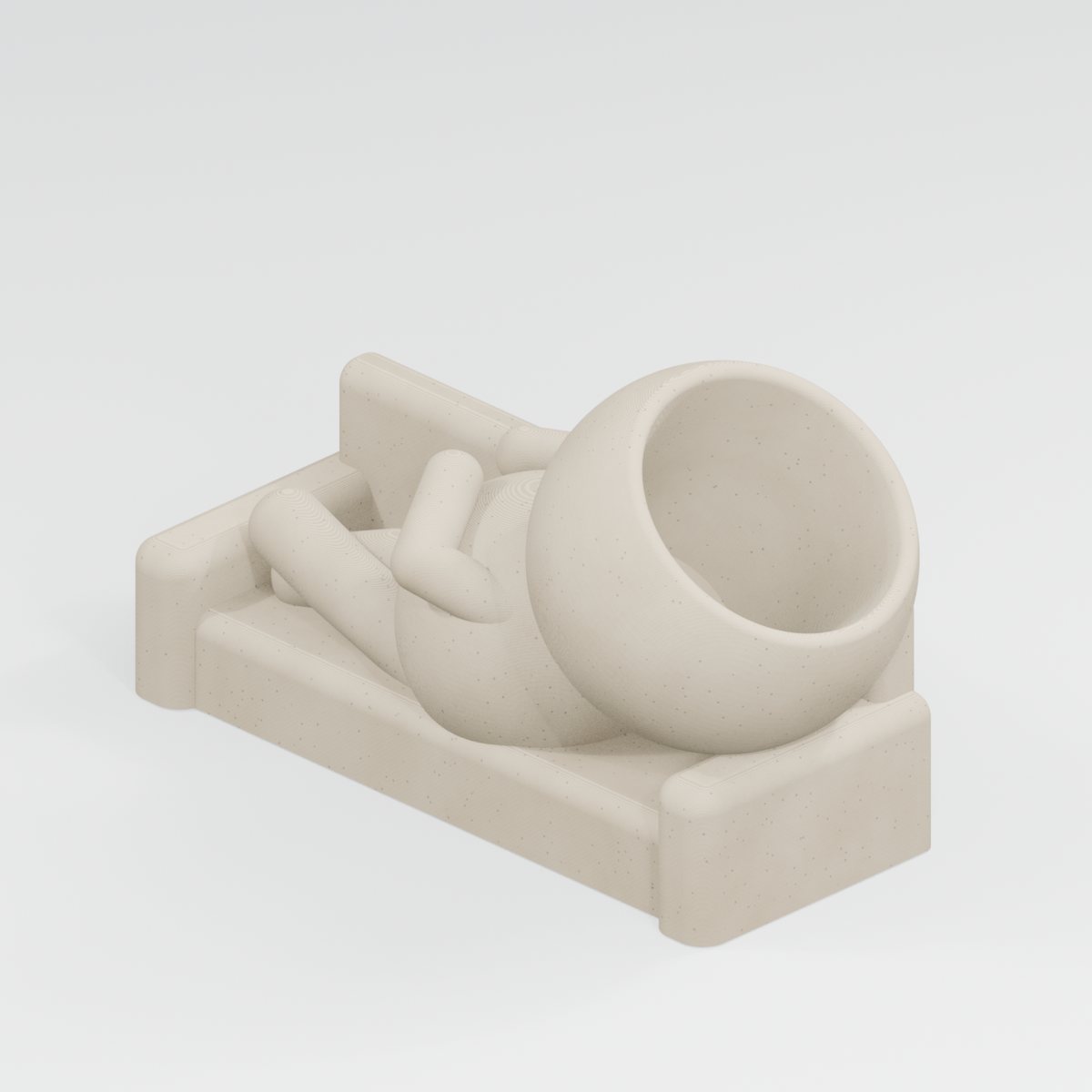 Rest Patient Planter in Ivory White