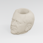 George W. Bush Head Planter in Ivory White