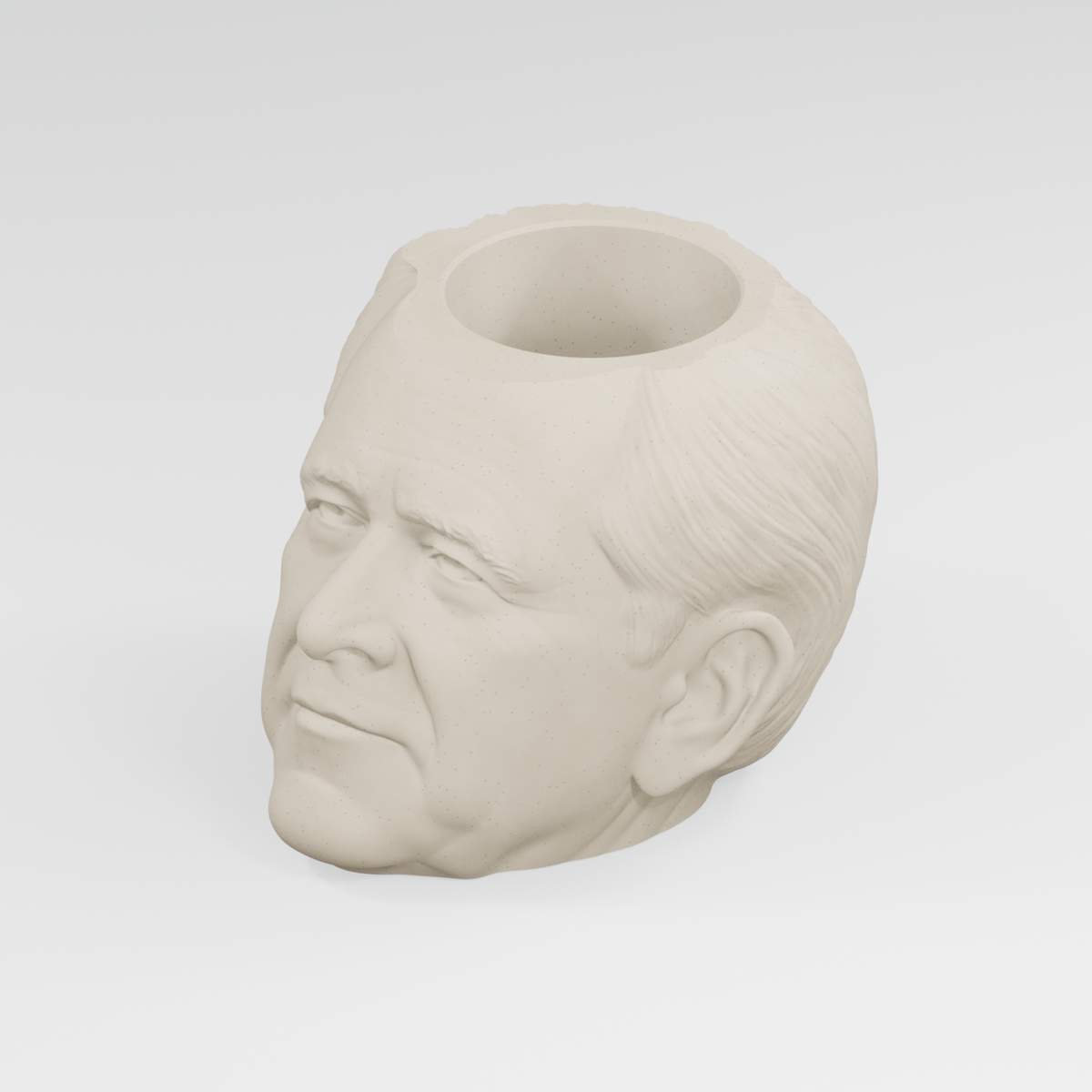 George W. Bush Head Planter in Ivory White