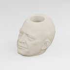 Dwight D. Eisenhower Head Planter in Ivory White