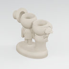 Moss and Marrow wedding planter exact model render in Ivory White