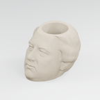 Millard Fillmore Head Planter in Ivory White