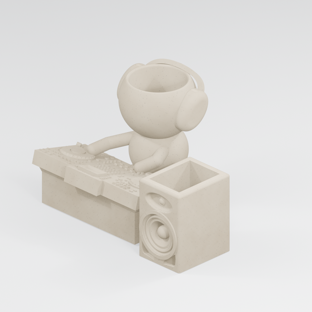 Mix Moss DJ planter set in Ivory White