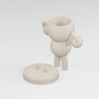 Kettle Bloom fitness planter in Ivory White