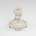 Bounce Trampoline Planter in Ivory White