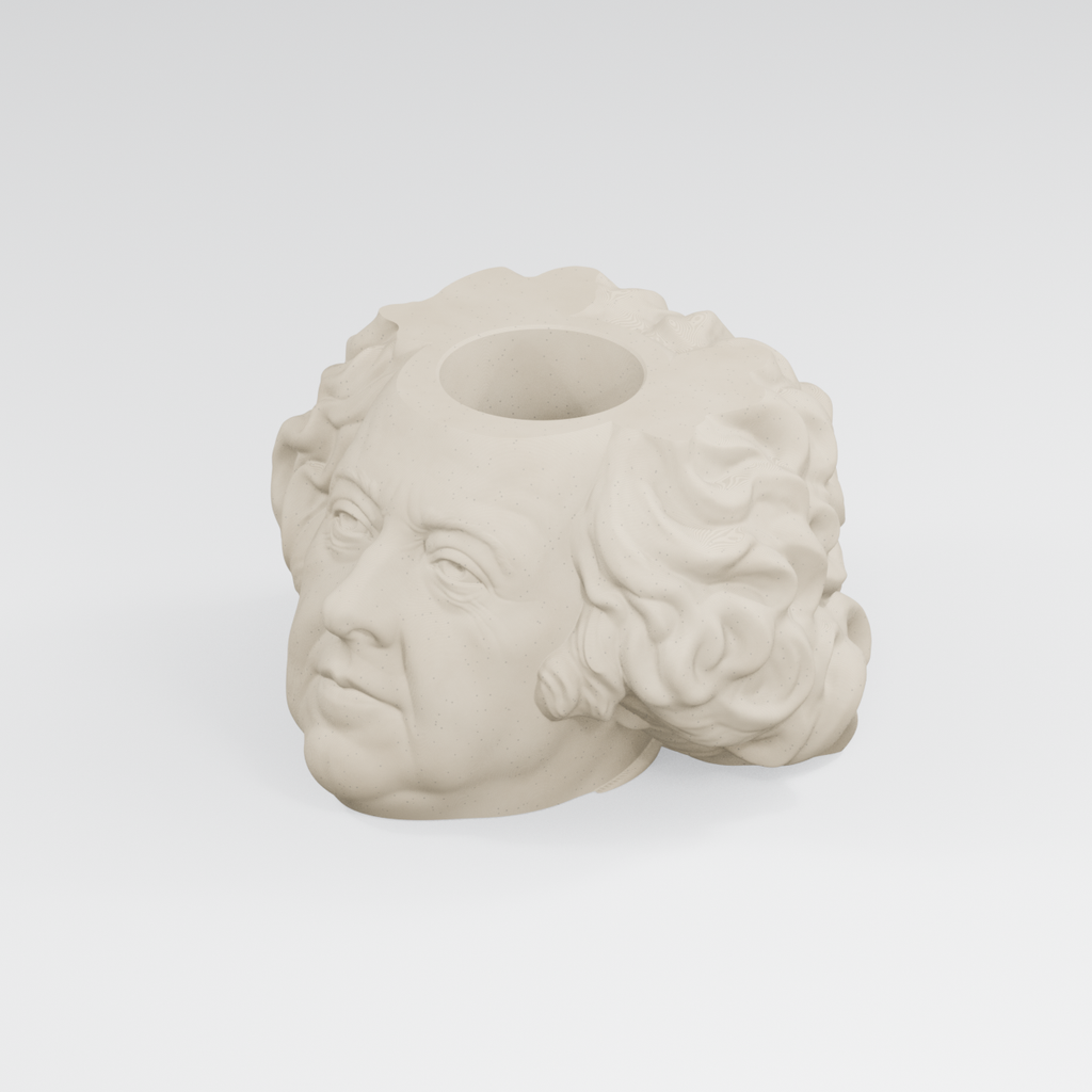 John Adams Head Planter in Ivory White