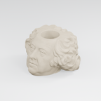 John Adams Head Planter in Ivory White