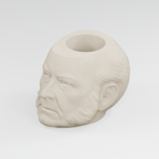 John Quincy Adams Head Planter in Ivory White