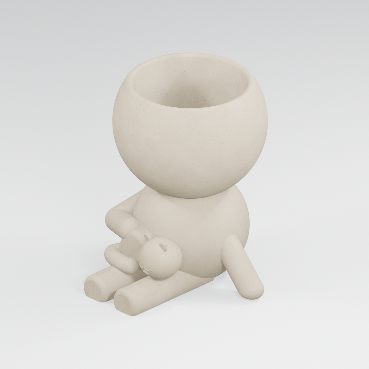 Catnap Takes Five in Ivory White finish