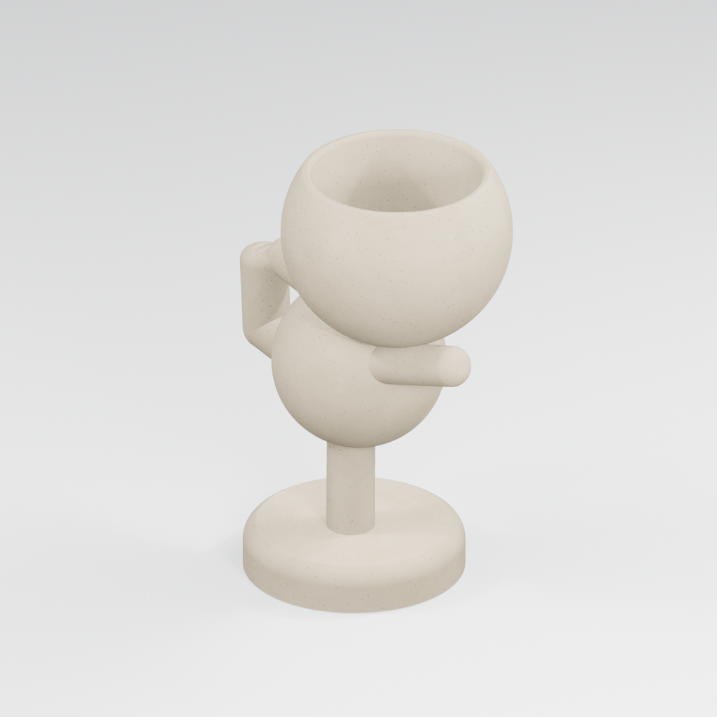 Pirouette Keeps the Good Vibes Spinning | Dancer Planter in Ivory White finish