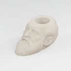 James A. Garfield Head Planter in Ivory White