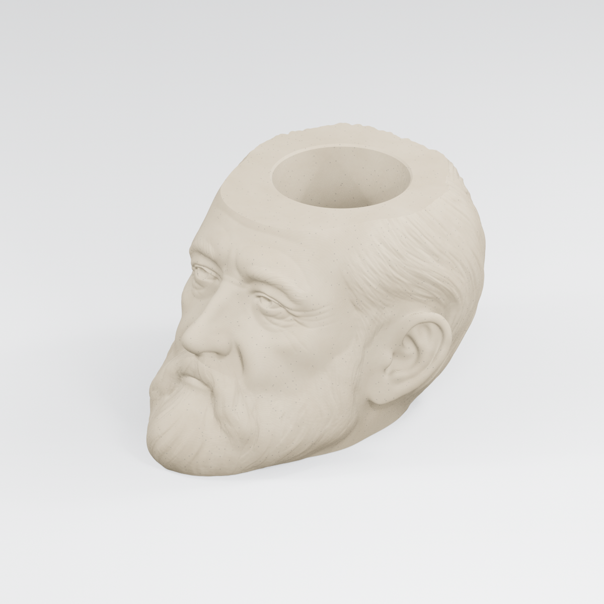 Benjamin Harrison Head Planter in Ivory White
