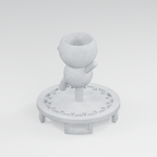 Bounce Trampoline Planter in Marble White