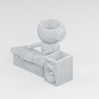 Mix Moss DJ planter set in Marble White