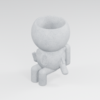 Patch Sprout Is Ready | Paramedic Planter in Marble White finish
