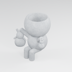Grandma Moss keepsakes planter in Marble White