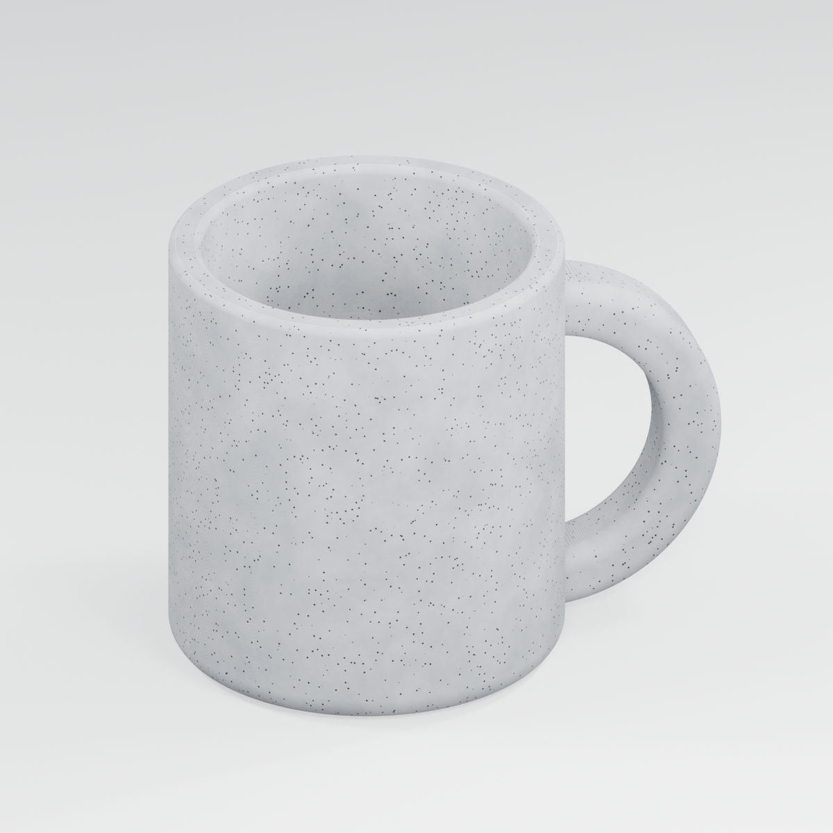 Mugsy Mug planter in Marble White