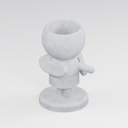 Skye Moss cabin crew planter in Marble White finish