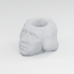 James Madison Head Planter in Marble White