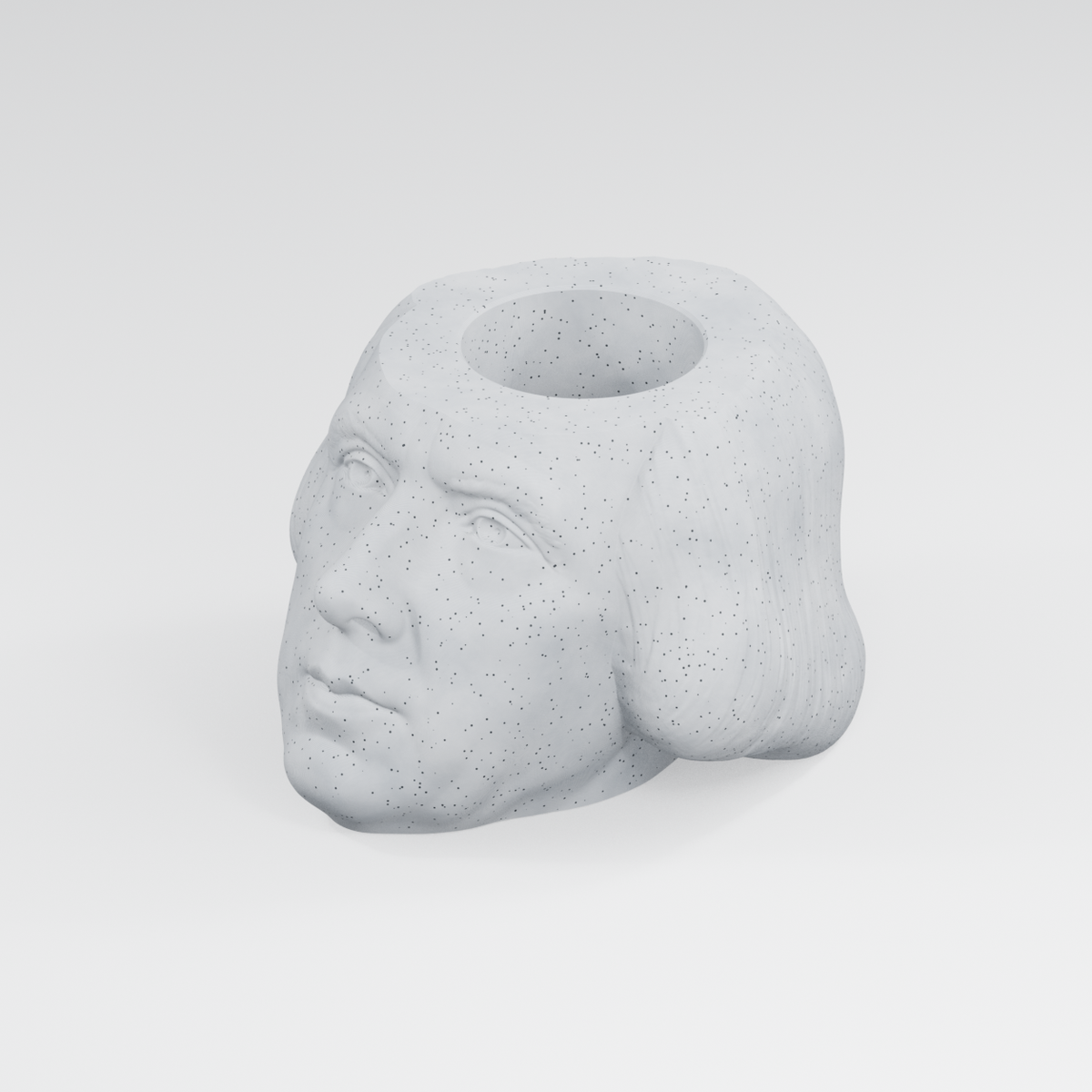 James Madison Head Planter in Marble White