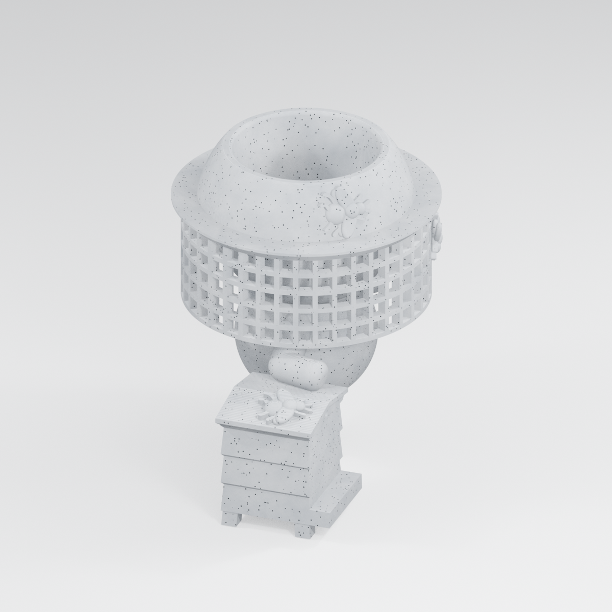 Beekeeper Planter Marble White