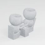 Polish Pals at Work | Nail Technician Planter in Marble White finish